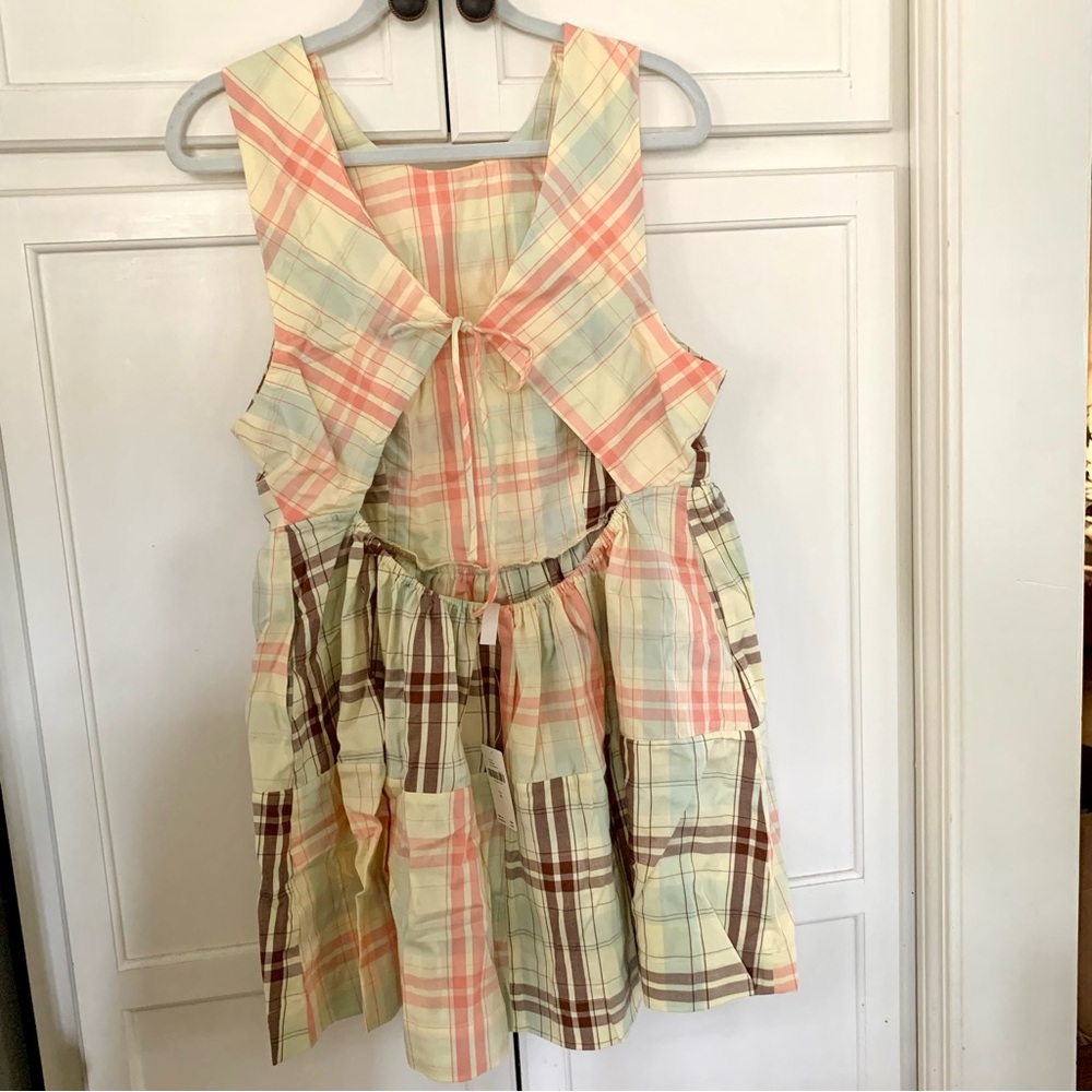 Anthropologie LyreBird Sleeveless Plaid Nap Mini Dress Size M MSRP $98 - Picture 8 of 9